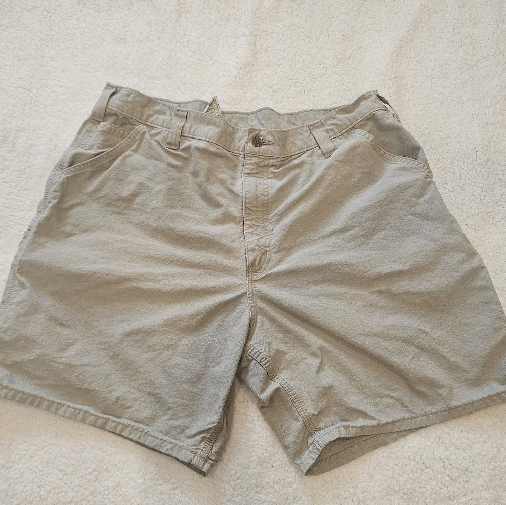 Carhartt Mens Canvas Work Carpenter Shorts Size 40 Utility Outdoor